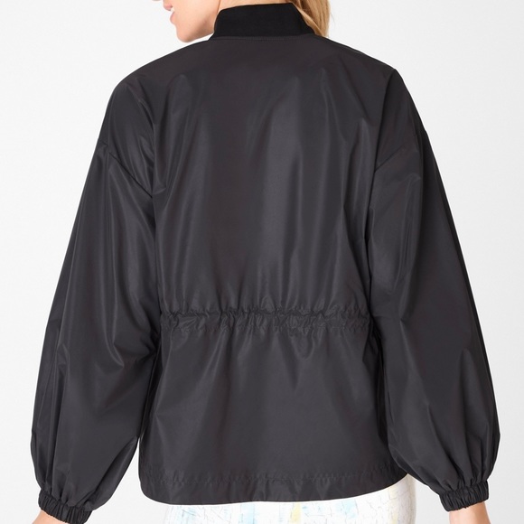 Fabletics Willow Woven Reflective Jacket Women’s Size XXL Full Zip Puff Sleeves - Picture 2 of 9